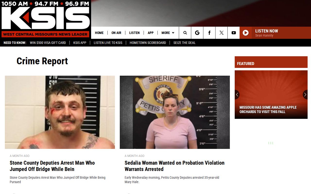 Johnson County crime news and arrest report source at KSIS Radio